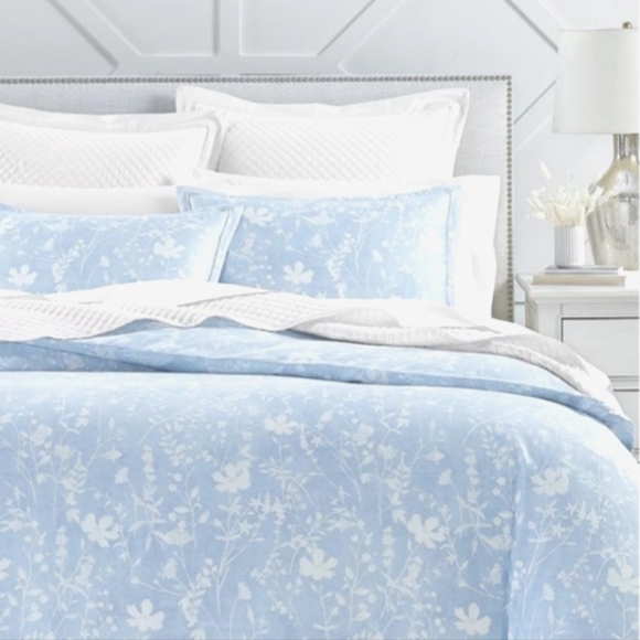 Charter Club Sleep Luxe Cotton Sateen Pressed Flowers Duvet Cover+Shams - Picture 1 of 11